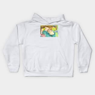 Taehyung V Spring Day BTS Watercolor Painting Kids Hoodie